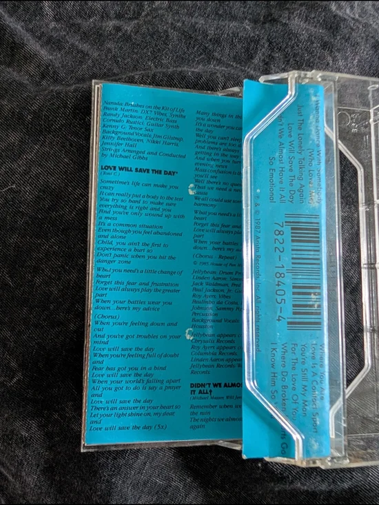 Whitney Houston 1987 Whitney Cassette Tape Excellent Vintage - Picture 6 of 6